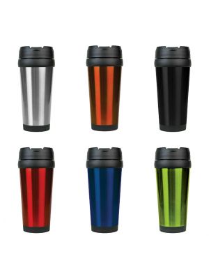16oz Metallic Stainless Steel Travel Mug