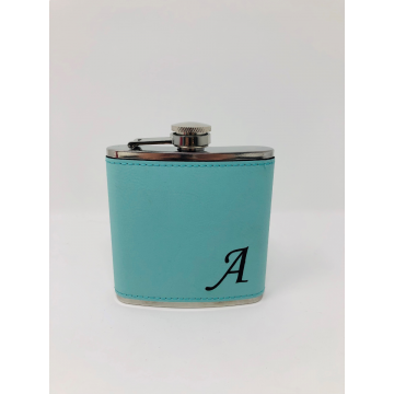 Personalized Bridesmaid Leather Flask