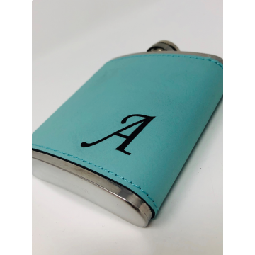 Personalized Bridesmaid Leather Flask