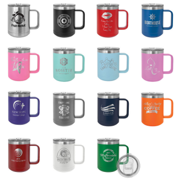 15oz Polar Camel Vaccuum Insulated Mug With Slider Lid