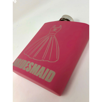 Pink Bridesmaid Flask