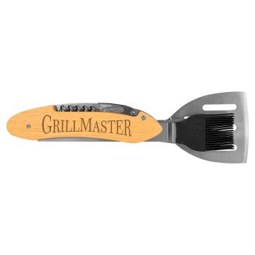 5-in-1 Wooden Grill Tool