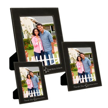 Black Leather Picture Frame