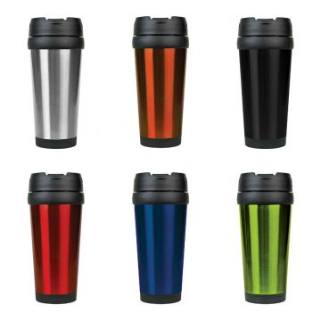 16oz Metallic Stainless Steel Travel Mug